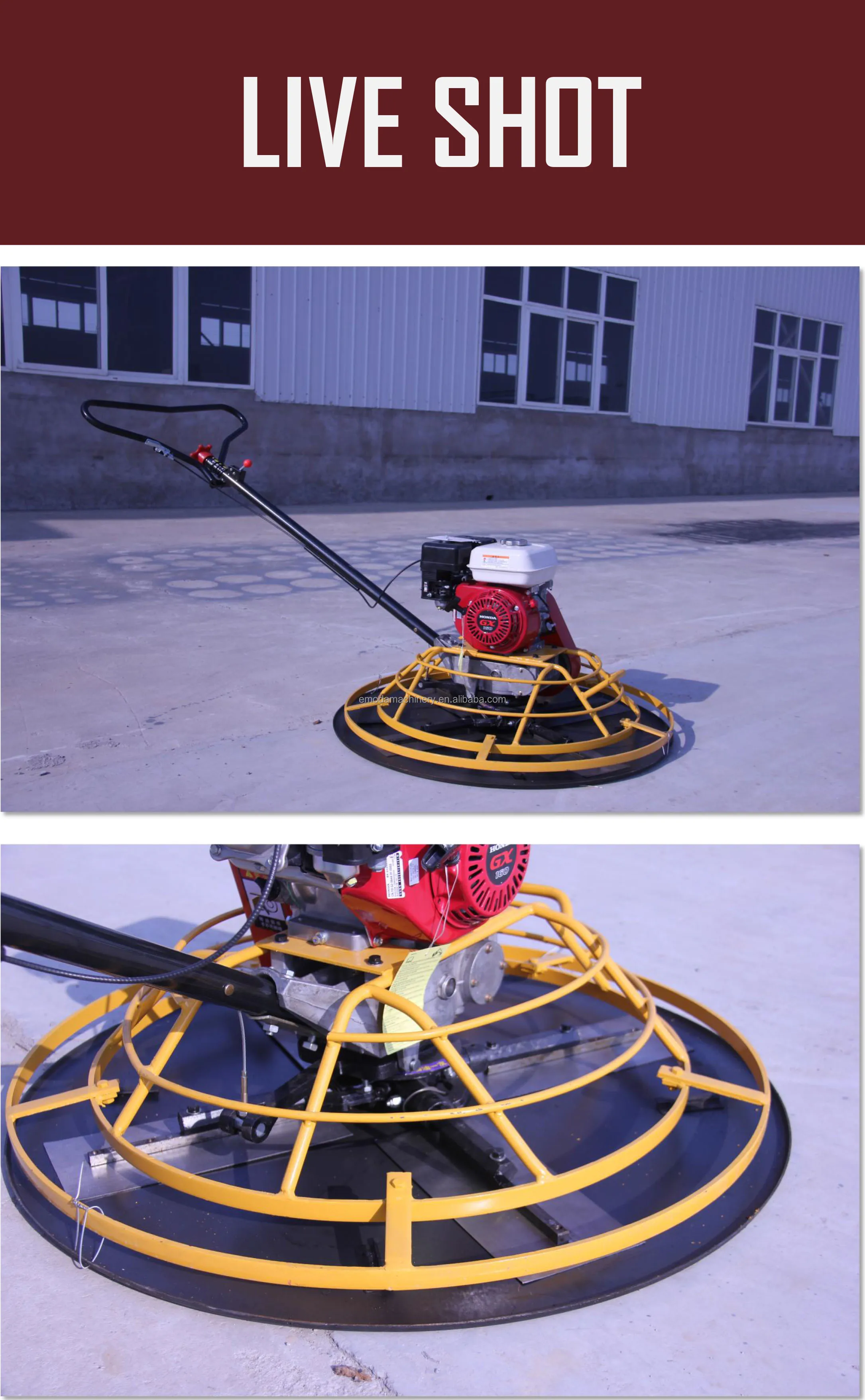 Gasoline Power Trowel Machines Concrete Power Trowel Machine Walk ...