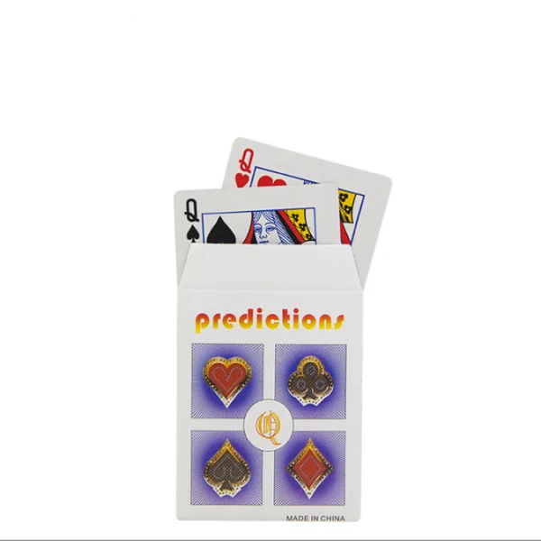 Magic Trick 4Q Paper Disappearing Card Illusion Gimmick Close-up Magic Prop Toy for Magician