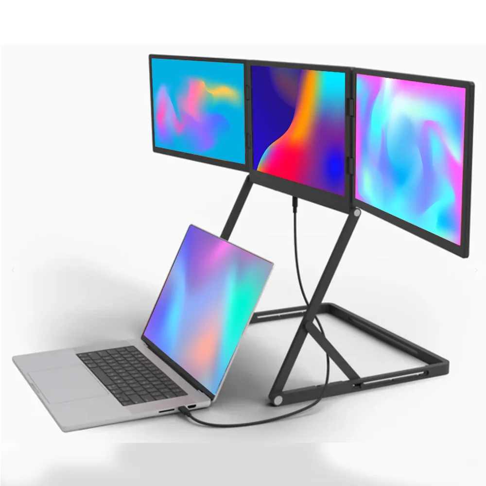Dual Portable Monitor Inch LCD Screen Extender