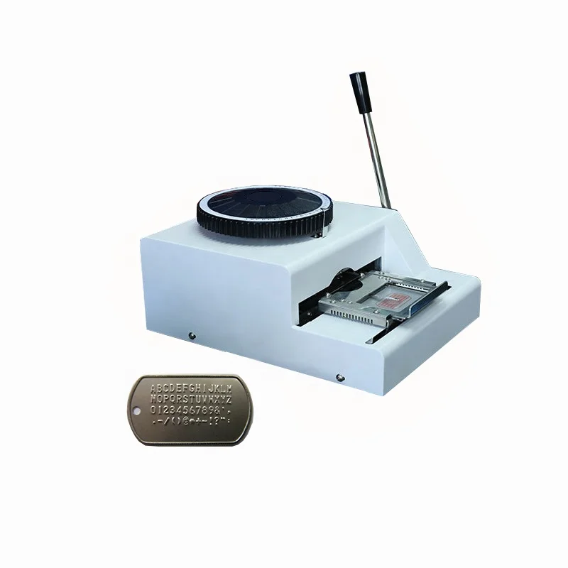Outstanding Quality Non Automatic Dog Tag Embosser Making Machine for Manual Embossing