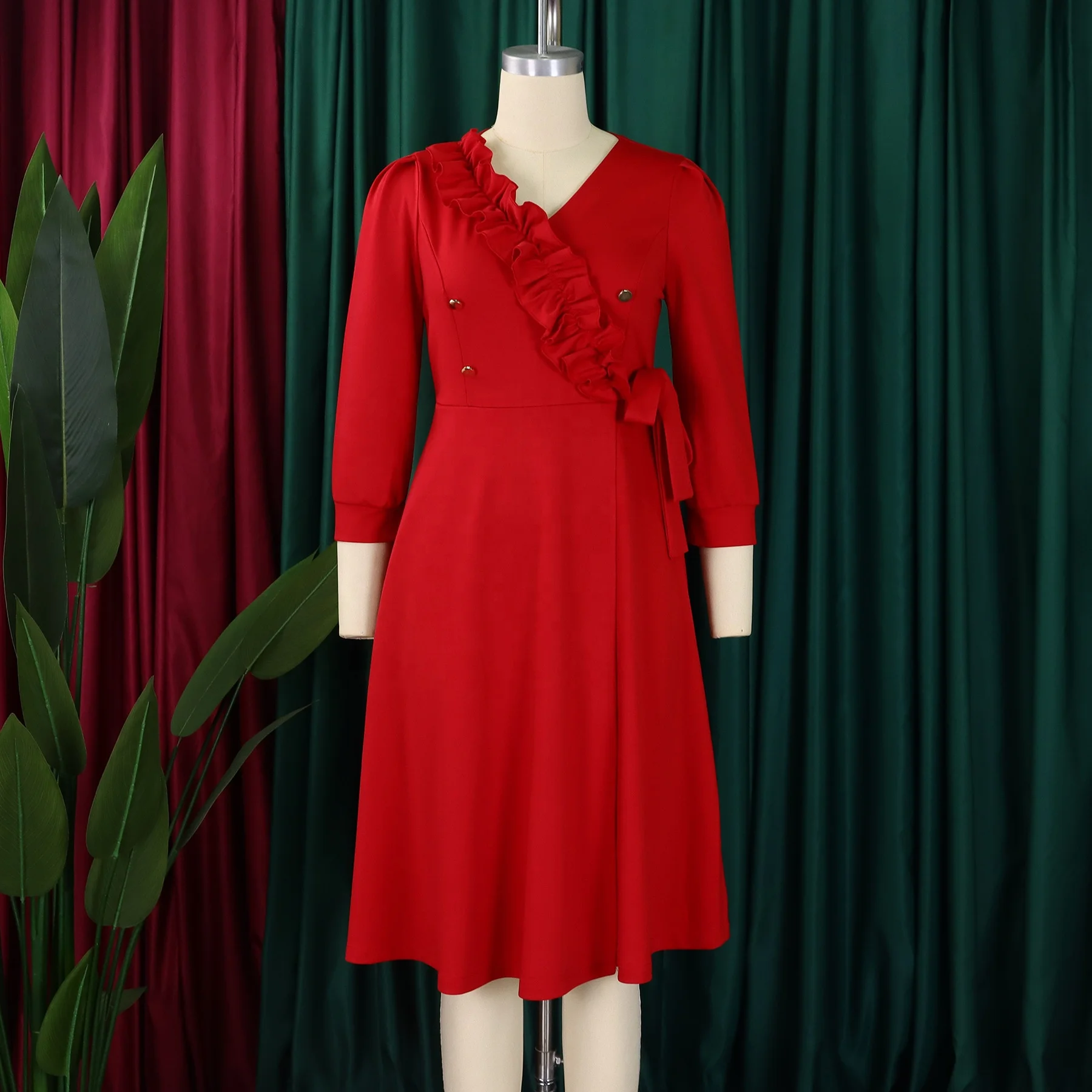 knee length dresses for ladies Black Turkish Dress – Chaddors main image 0