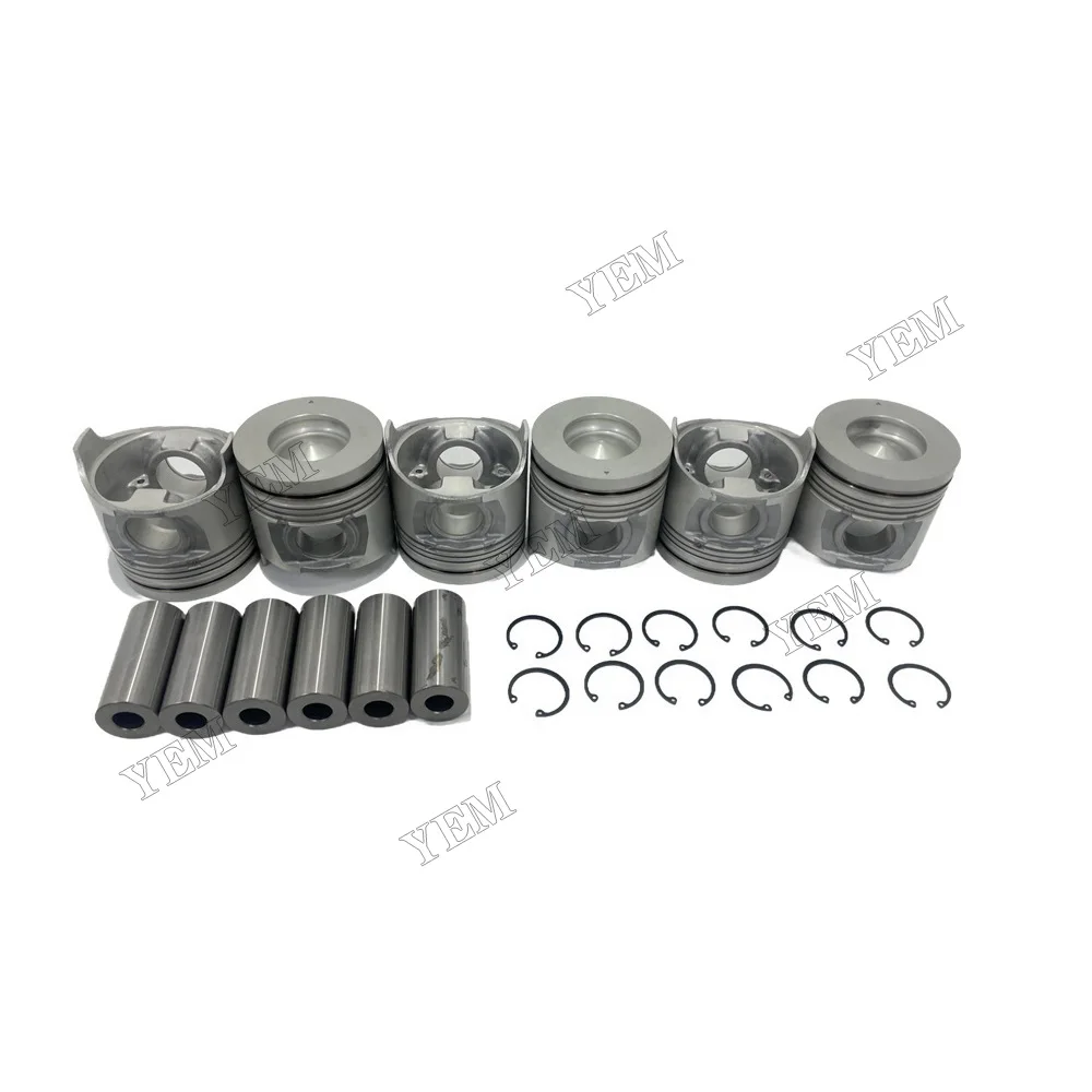 Piston Kit Compatible for Isuzu 6HK1s High Performance Engine Parts 6