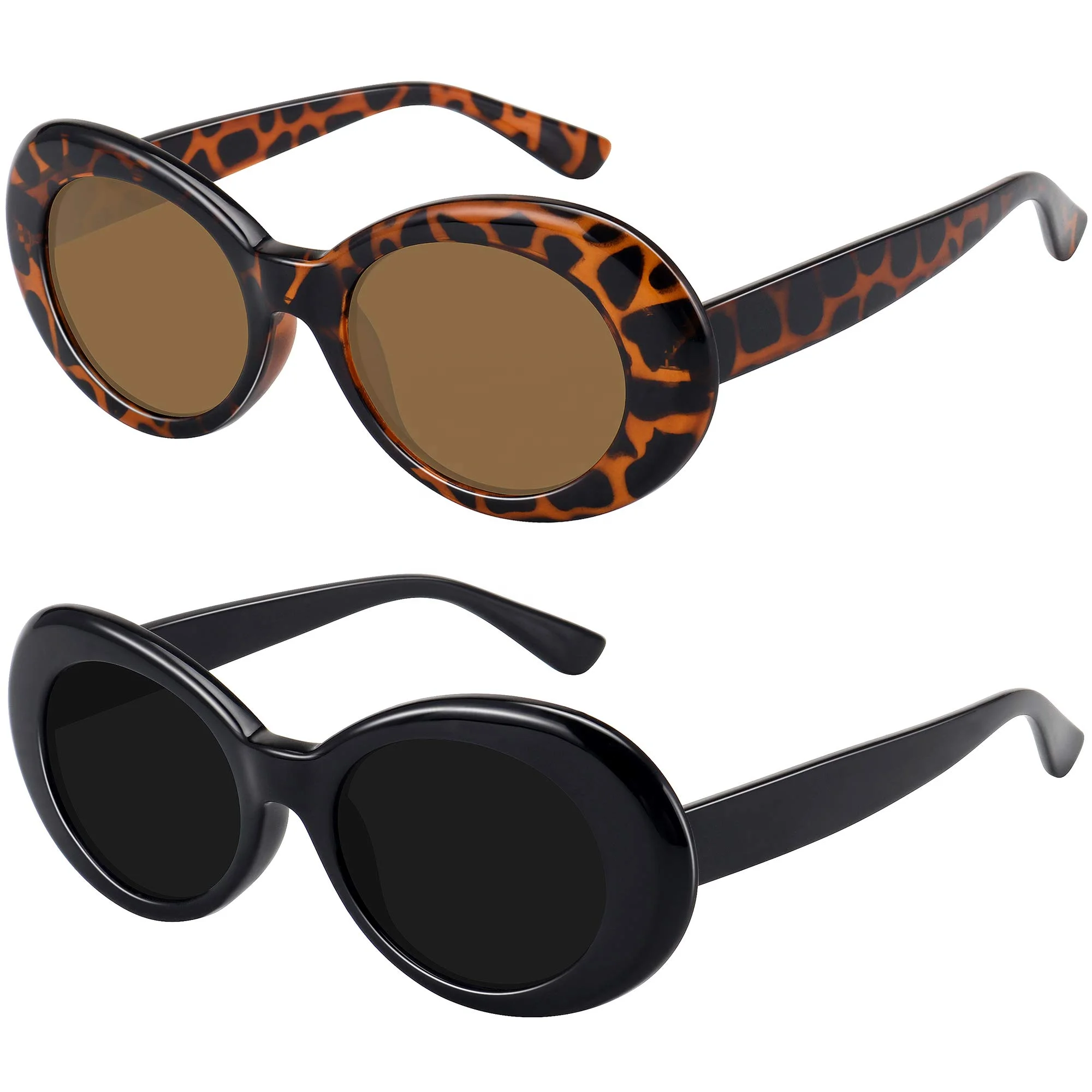 DLL9750 DL New Arrival Retro Oval Sunglasses 2021 Best Vintage Inspired Kurt Cobain Sun Glasses Round Shads for Women Men