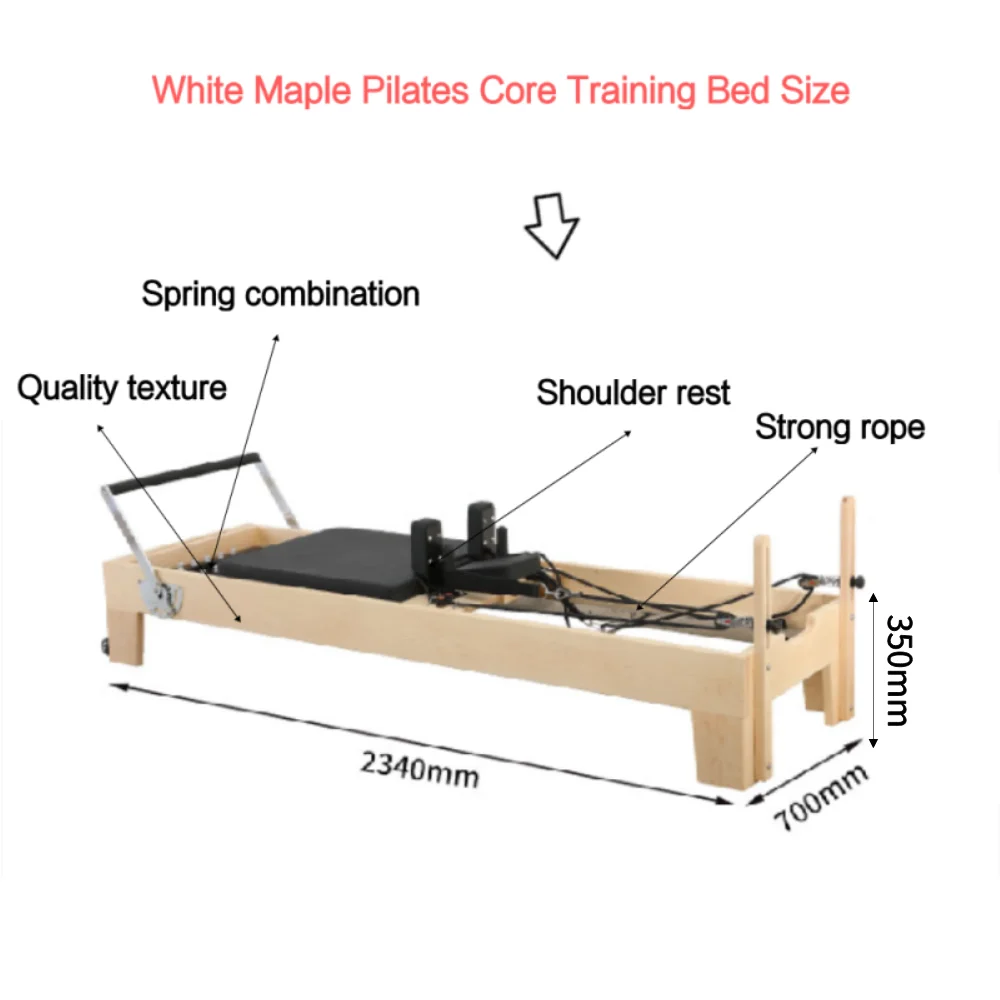 Pilates Machine Pilates Reformers Maple Wooden Core Training Bed
