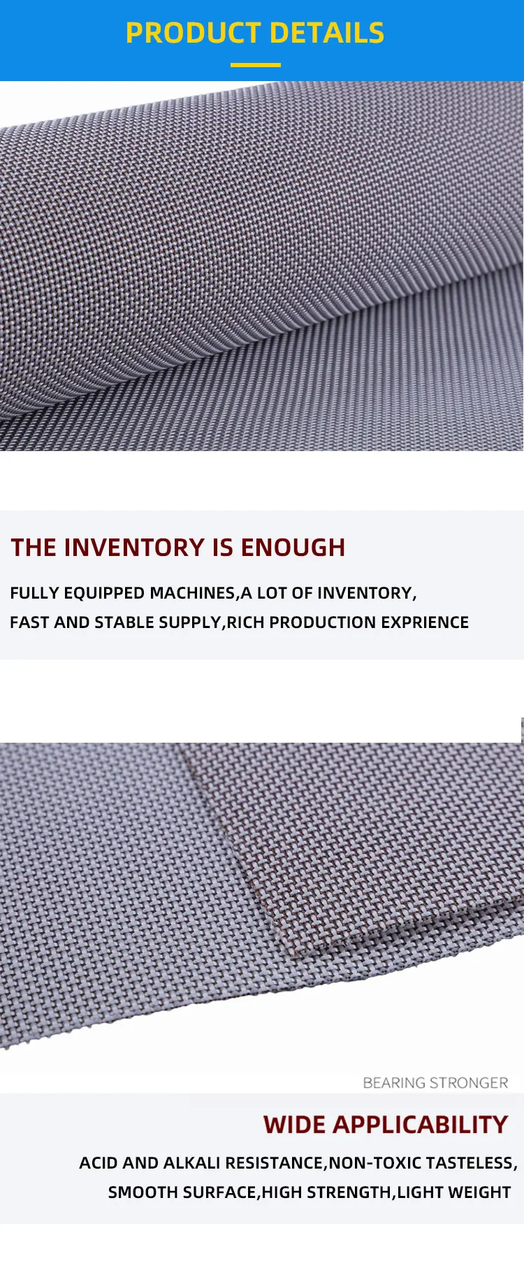 Tristar Industrial Frame Filter Press Filter Cloth Polypropylene