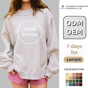 ODM Custom logo Fall Women Reversible Mock Neck Sweatshirt High Quality Oversized Fleece Pullover Sweatshirt Top Manufacturer