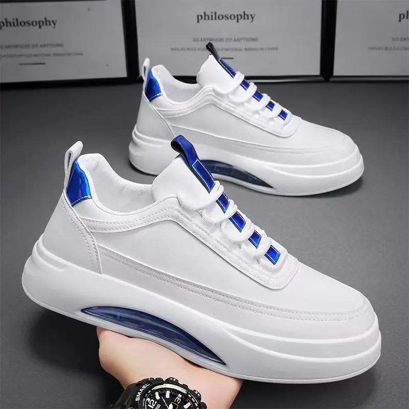 2024 Leather Men Shoes Cushioning Men's Sneakers Platform Shoes Man ...