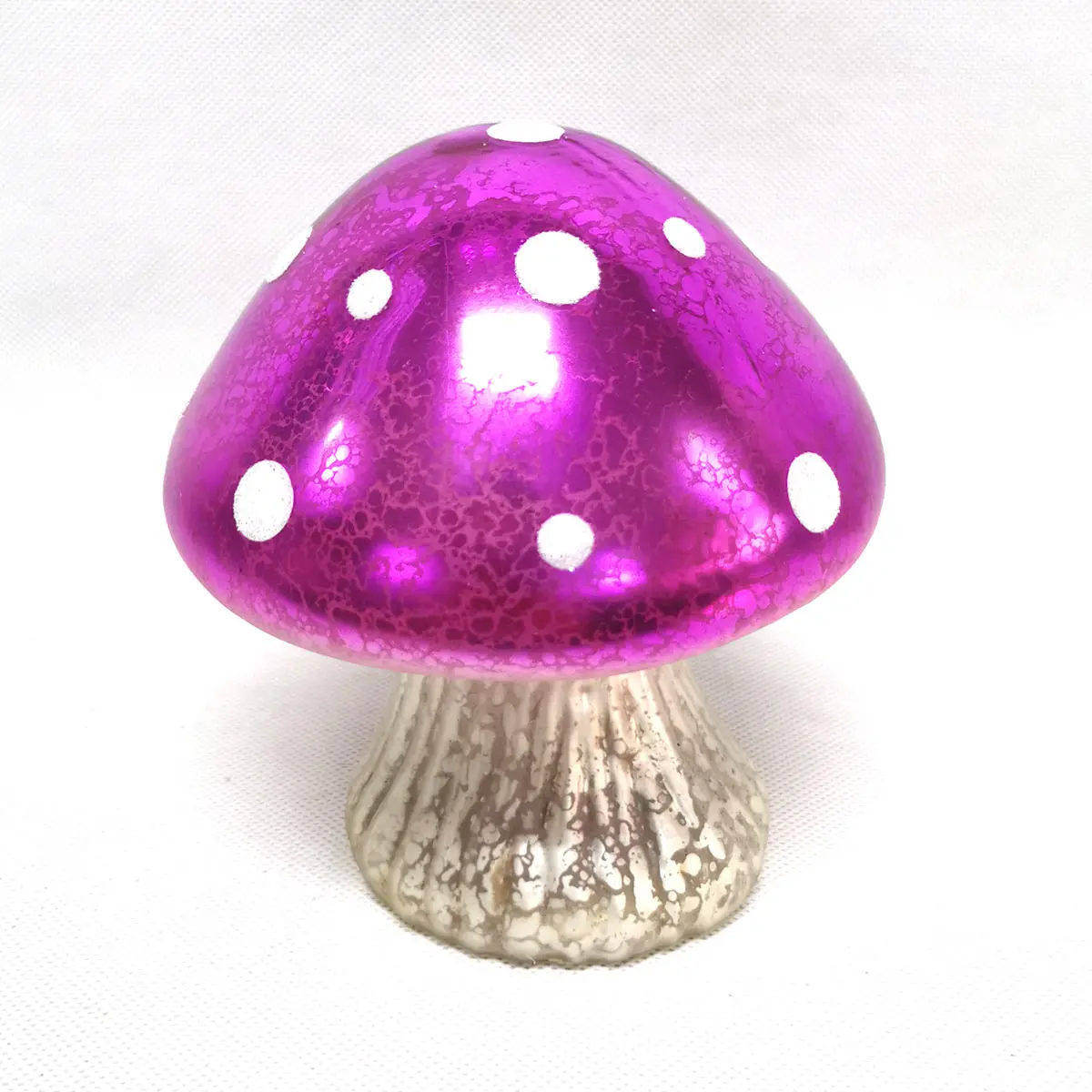 High quality Easter holiday decoration LED light glass mushroom ornaments