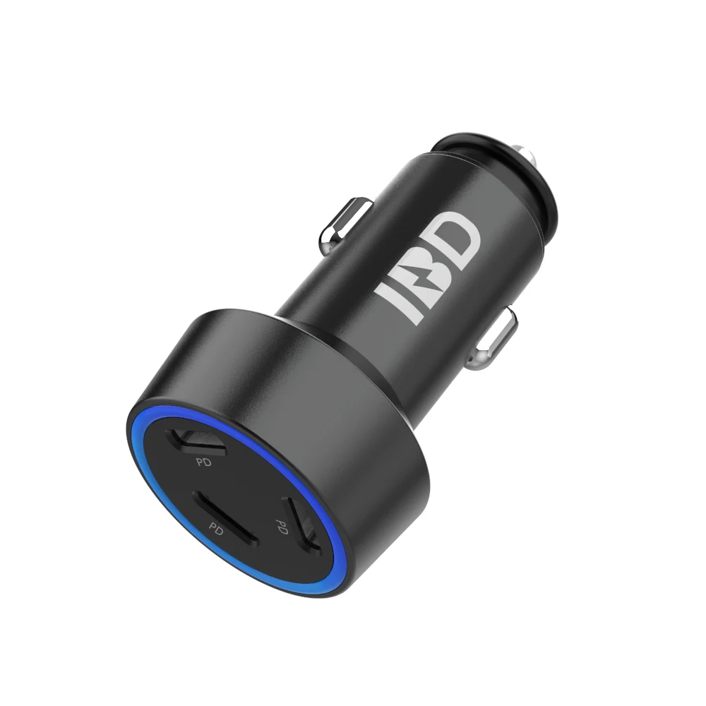 
 IBD Best Selling Products Car Charger USB-C PD20W For 3 Ports Total 60W PD CHarger  