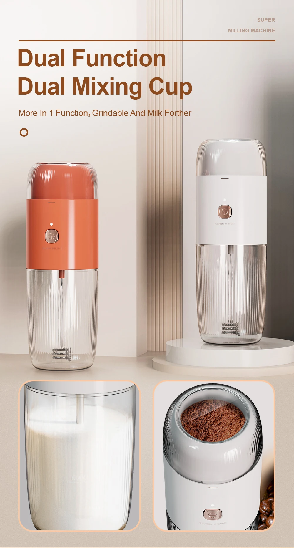 Персональный Размер перезаряжаемый мини-блендер на батарейках для спорта путешествий соковыжималка молочных коктейлей мини-портативная