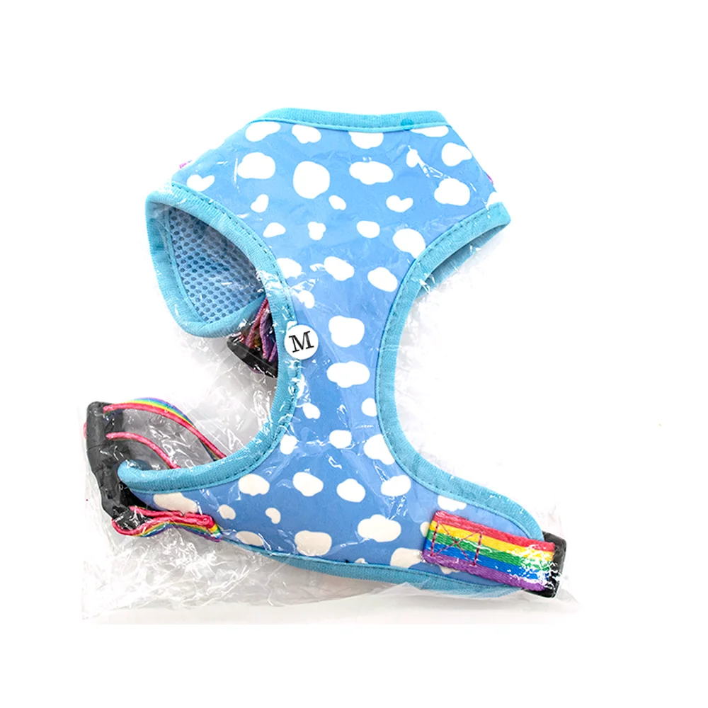 Luxury Velvet Dog Harness Diamond Stitch Step In Harness Dog Adjustable Pet Collar And Leash Set