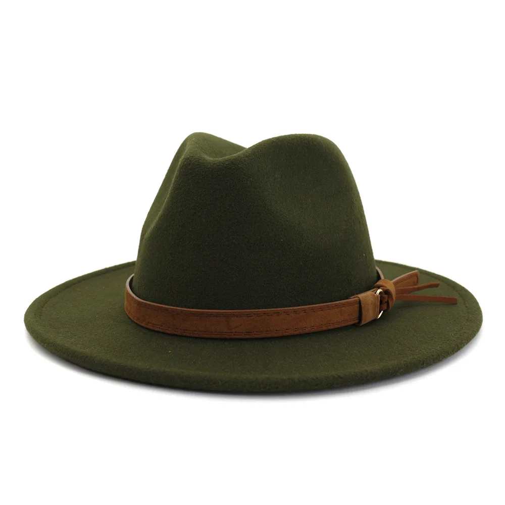 Wholesale New Arrive Custom Trilby Retro Large Brim Felt Fedora Hats