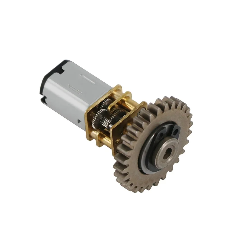Motor de engranaje micro de 12v CC de bajo par de 24mm con codificador de rueda, juguetes de motor de metal de 12v CC