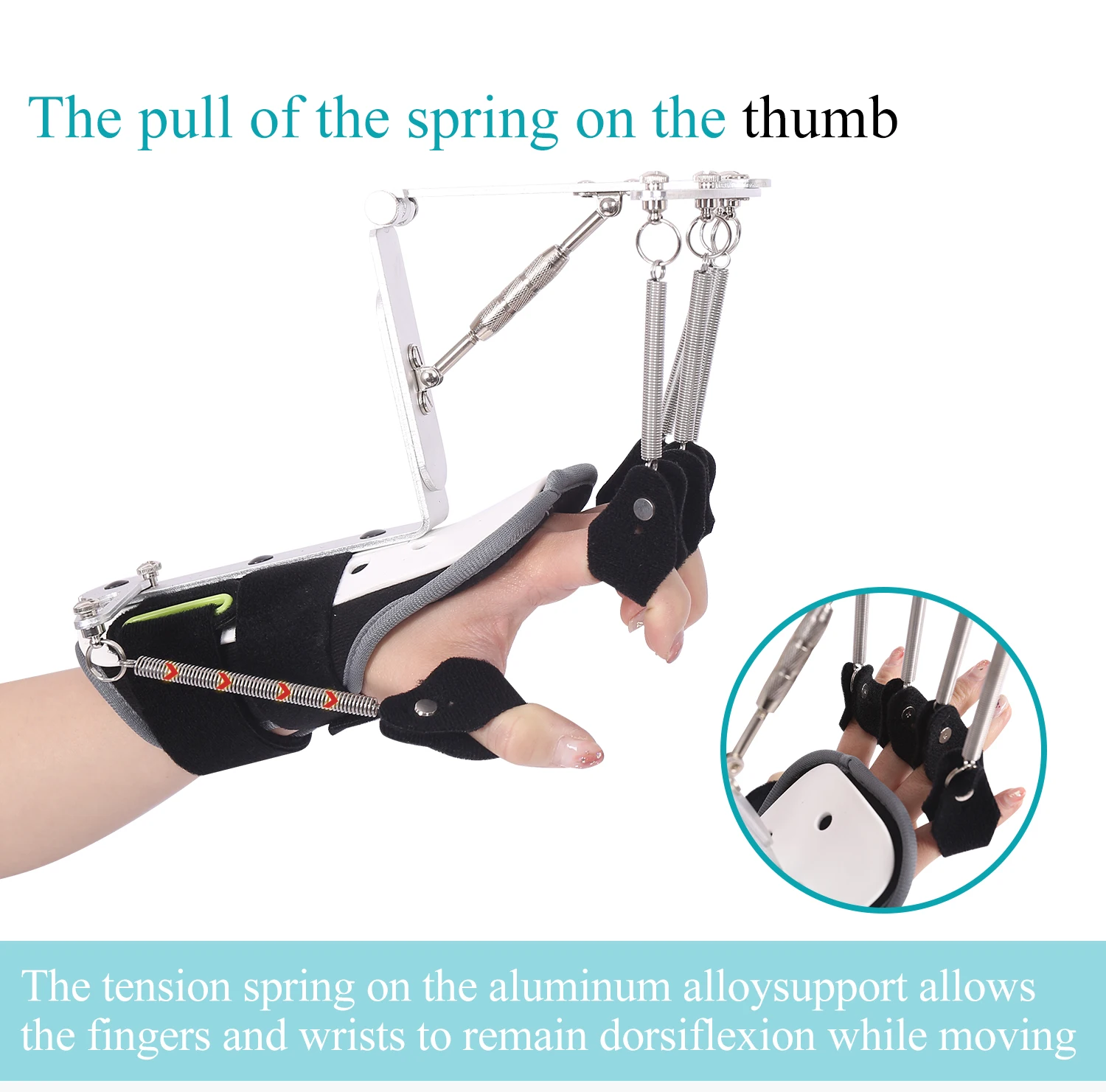 Finger Splint Grip Strength Device Medical Finger Training Mover Dynamic Finger Extension Splint