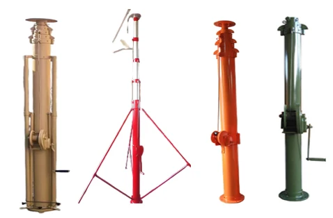 60ft Manual Telescoping Lifting Mast for Ham Radio Antenna Tower 18m