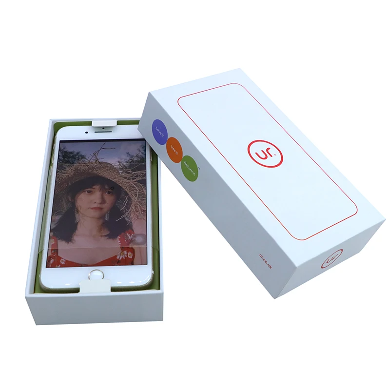 Zhonghao Manufacturer Mobile Phone Packaging Box Universal Plain White Cellphone Paper Boxes for Refurbished Iphone