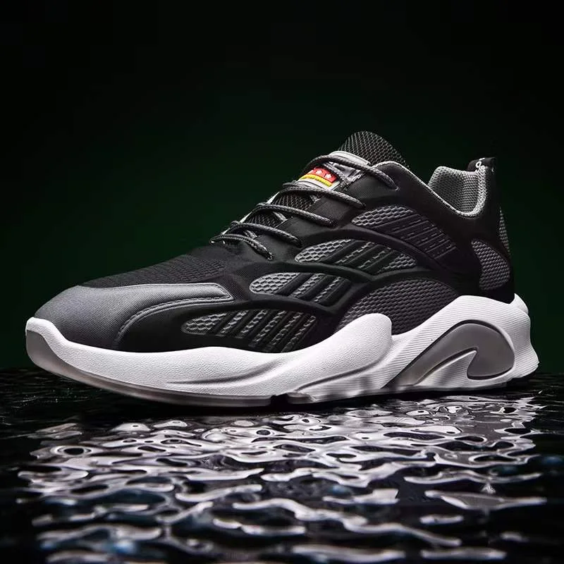 Scarpe da ginnastica da corsa economiche in maglia con intersuola - Main Image