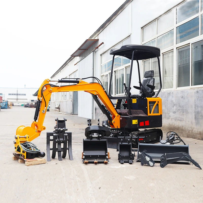 CE EPA Mini Excavator 1.8 Ton Excavator Mini Bigger Bagger Crawler 2ton 1.7t Mini Excavator 1 Ton