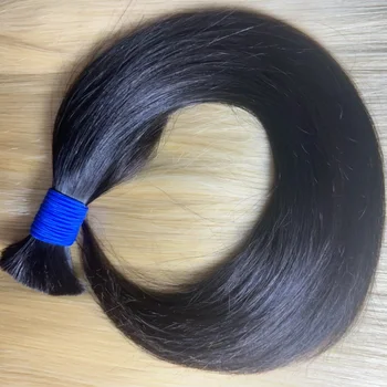 Mousse Bulk Wholesale Synthetic Straight Curly Black Wax Styling Human Premium Raw Vietnamese Braiding Hair Cabelo Humano