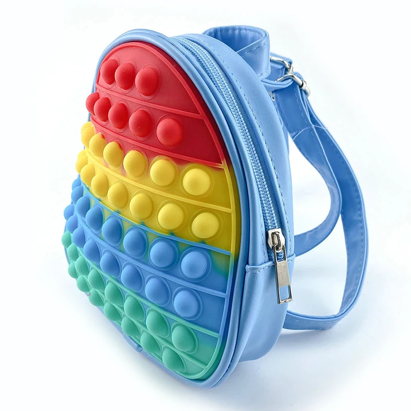 Прозрачная большая игрушка-пузырь для мальчиков, большой фиджет-рюкзак для снятия стресса, товар для снятия стресса, фиджет-книга, сумка для задней панели