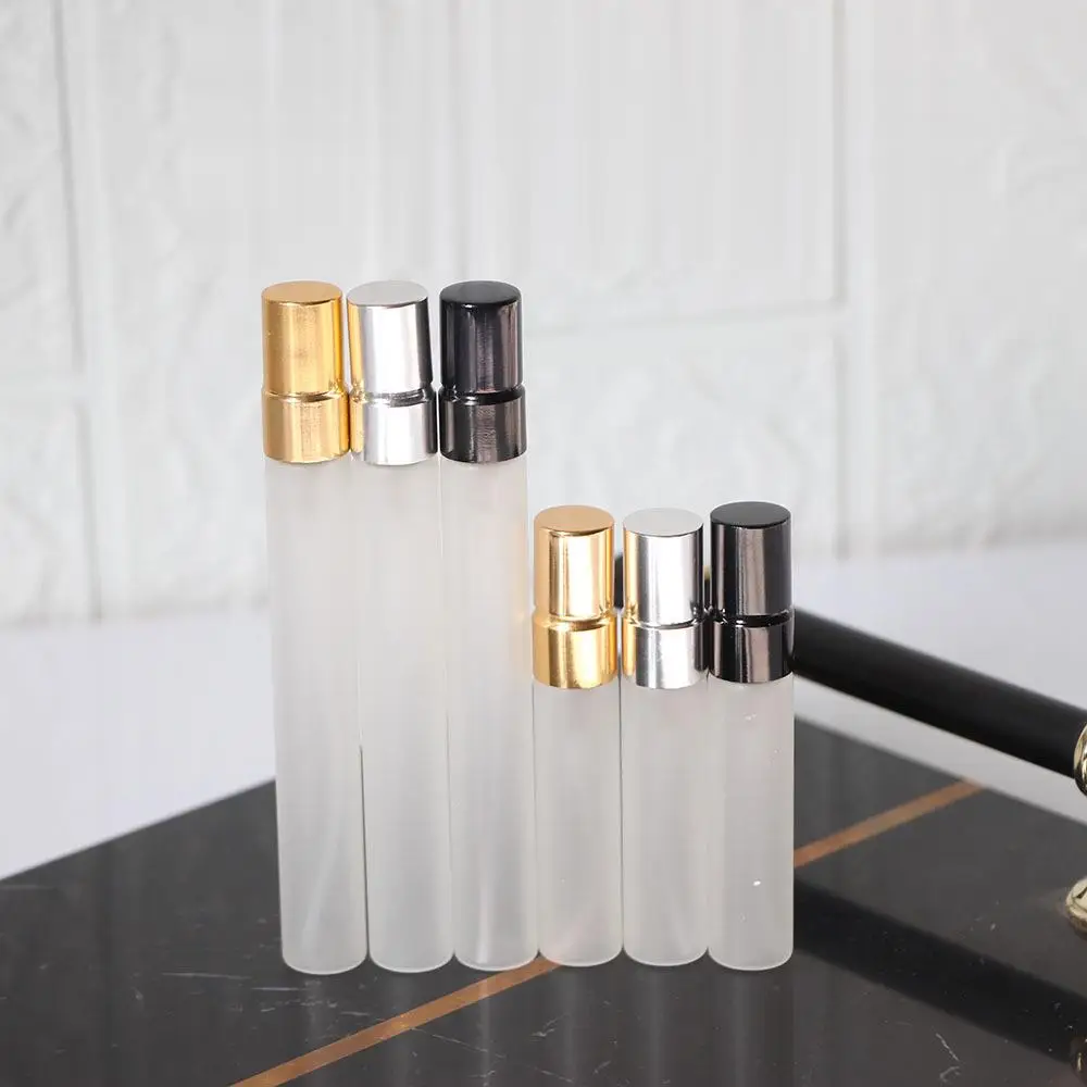 MUB Mini 2ml 3ml 5ml 1ml Frosted Glass Spray Vial Travel Pocket Sized Sample Perfume Glass Tube