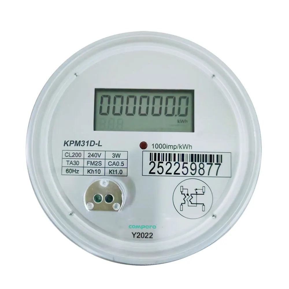 Bidirectional Single Phase ANSI Socket Energy Meter FM 1S 2S 12S With Optical Infrared RS485 Interface