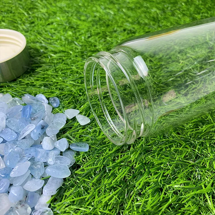 Wholesale Crystal Infused Gem Water Bottle Wellness 500ml Glass Water