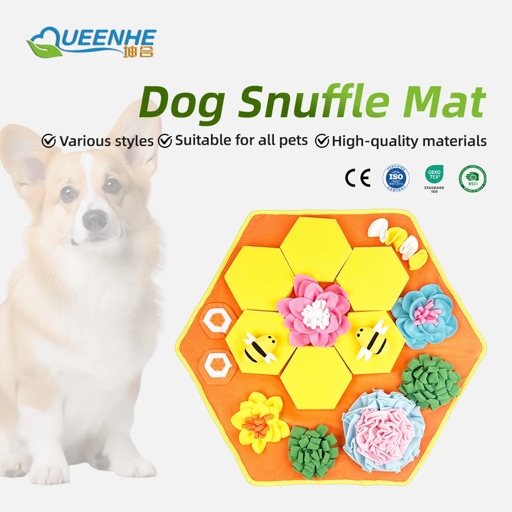 Wholesale Stress Relief Durable Green Snuffle Mat for Dogs with Anti-S - product detail 1