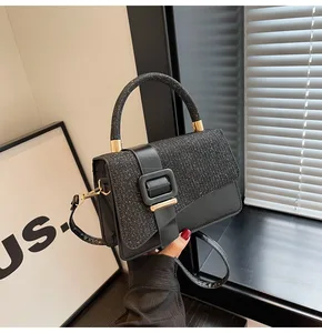 Kalanta 2026 Luxury Composite Designer Handbag Woman's Fashion Messenger Tote Shoulder Bag Diamond Decoration Portable Durable