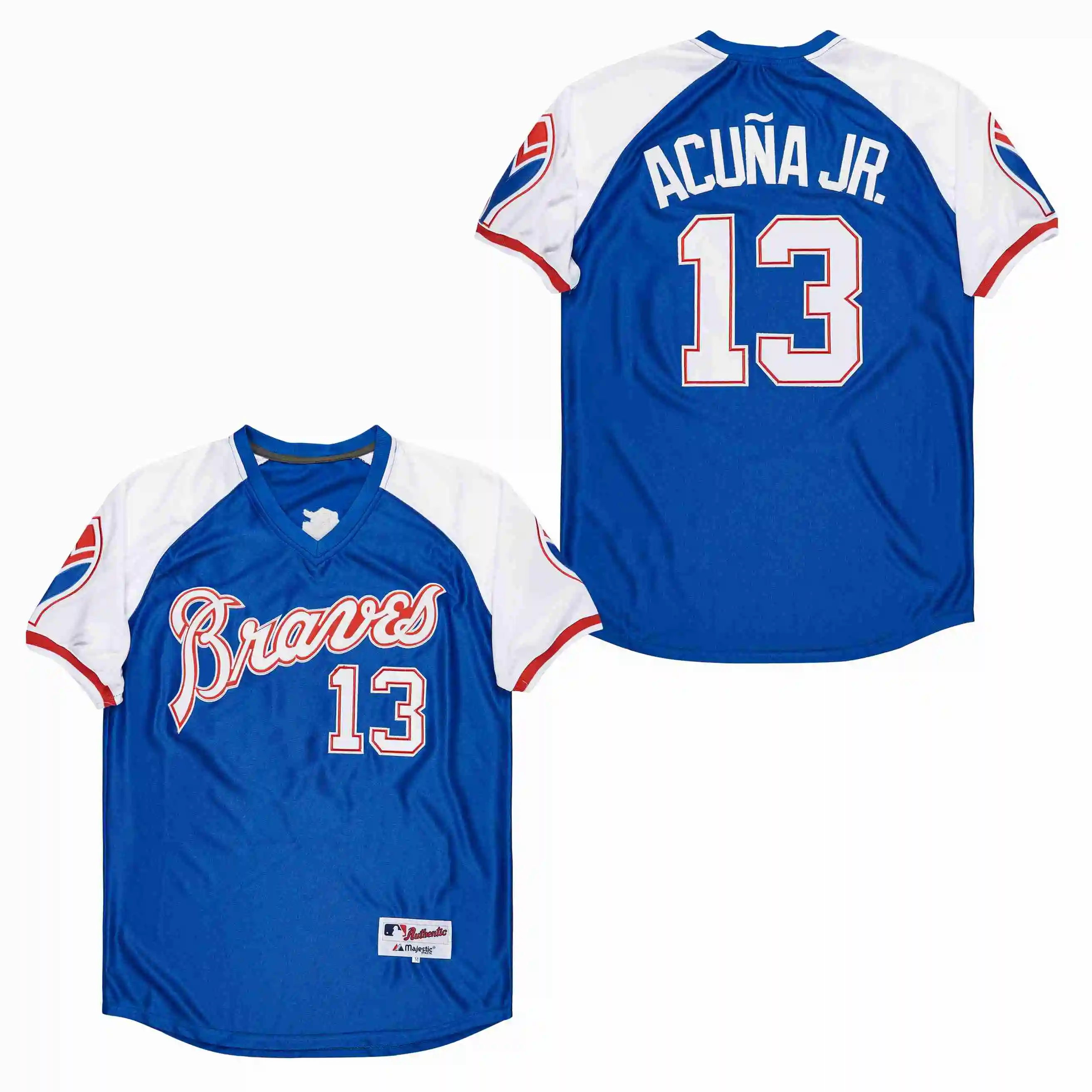 GREG MADDUX  Atlanta Braves 1995 Home Majestic Throwback Baseball Jersey