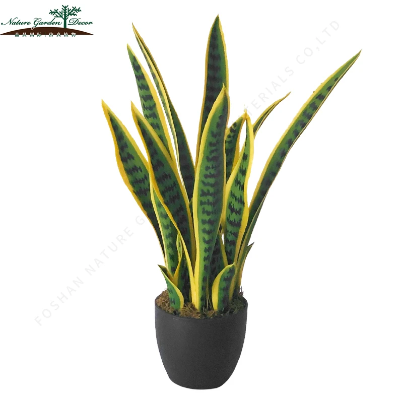 Оптовая продажа Sansevieria искусственная змея завод для украшения карликовые деревья искусственные