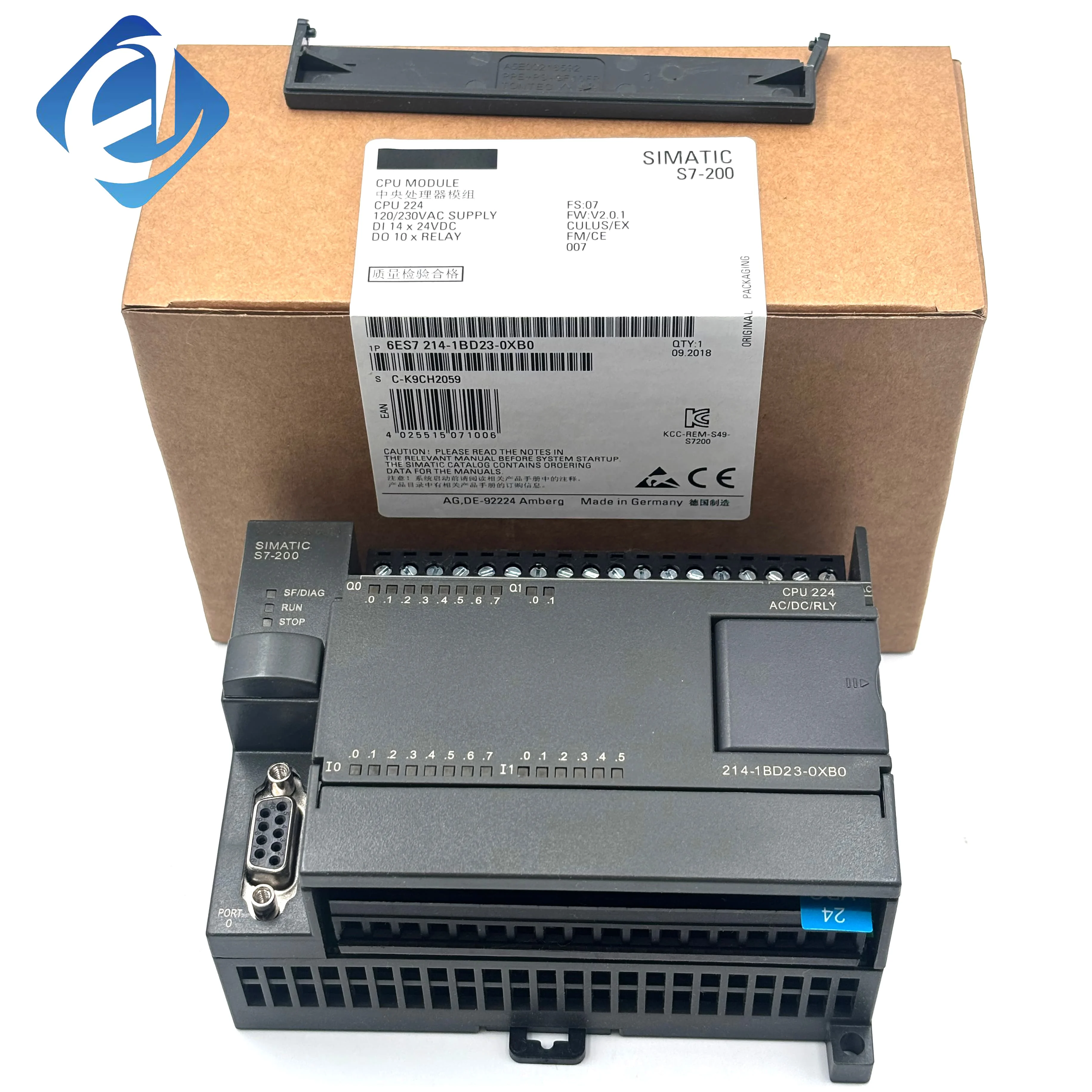 New Original 6ES7214-1BD23-0XB0 6es72141bd230xb0 SIMATIC S7-200 CPU Module Stock in Warehouse