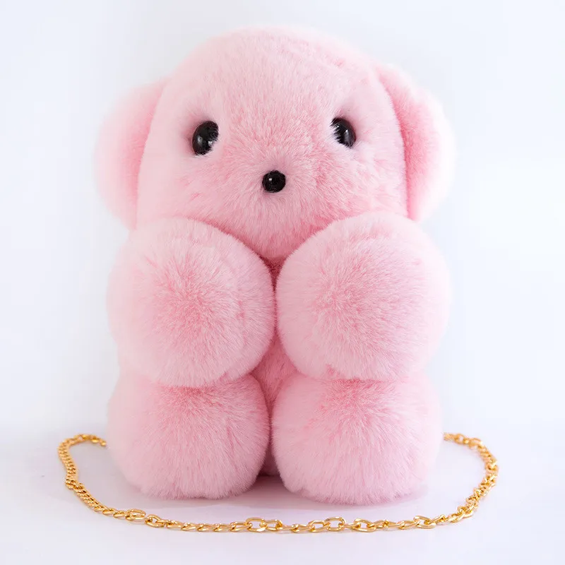 pink teddy bear bag