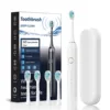 white 4 brush heads + storage box
