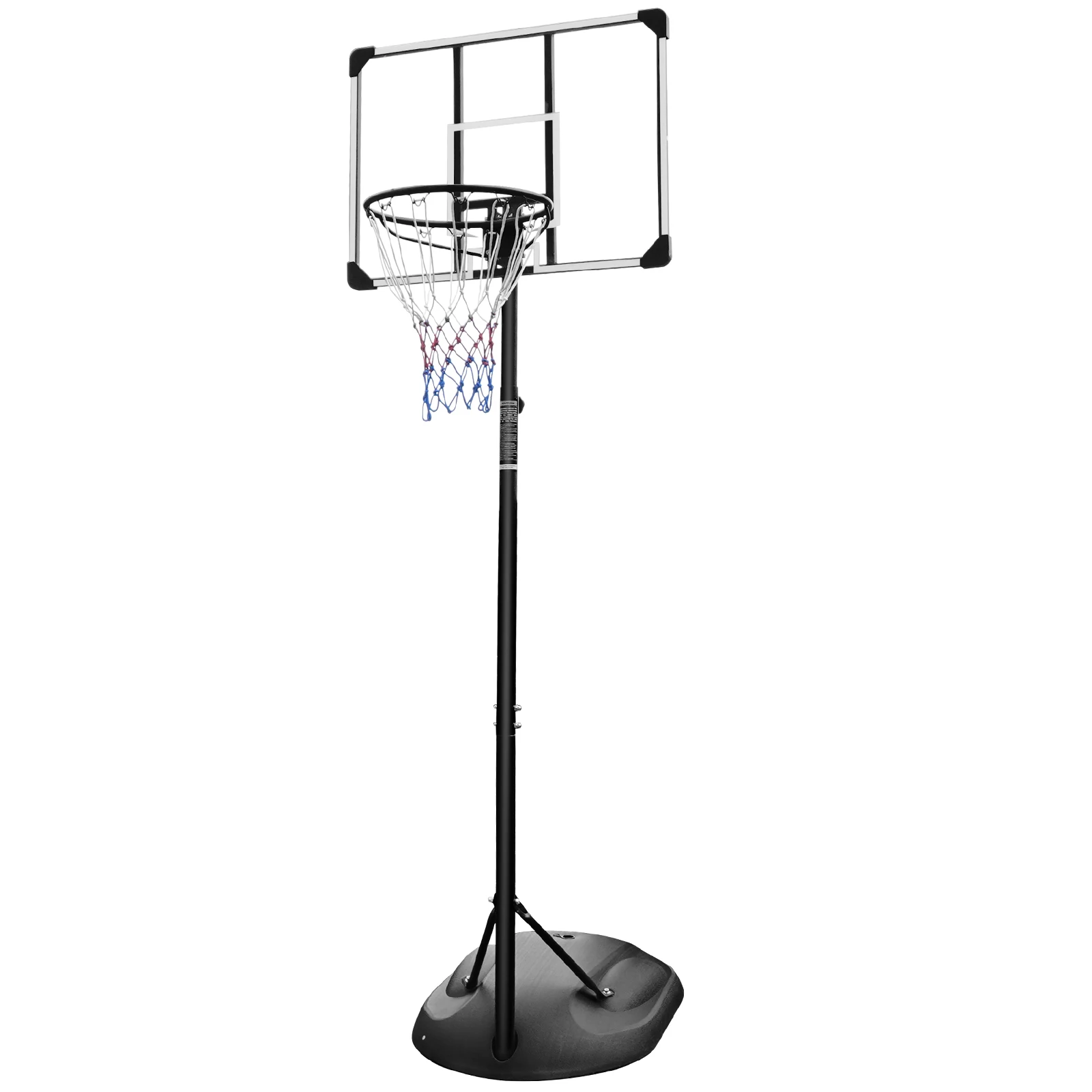 2024 New Base Mini PC Backboard Height Adjustable Portable Entertainment Basketball Hoop Stand System