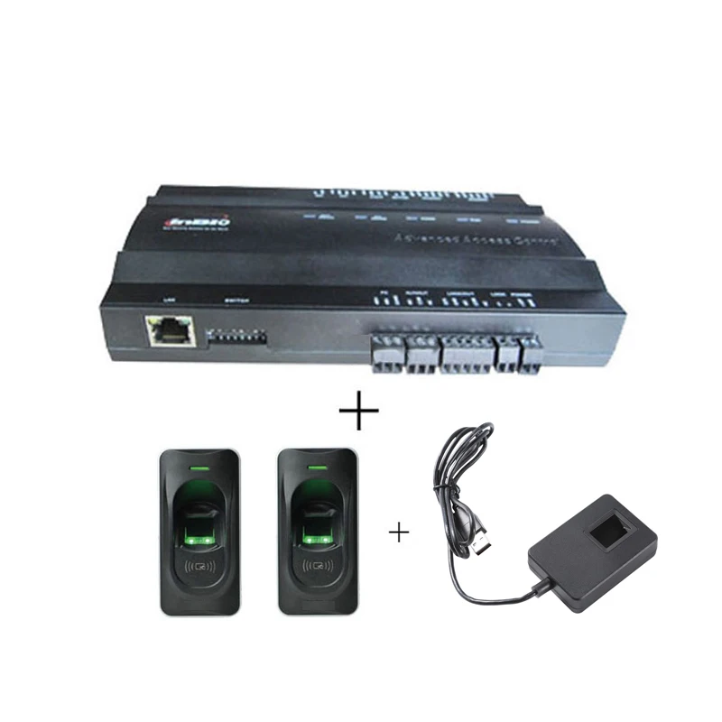 Single Doors Access Control with Power Adapter Box IP-Based Connect Support Fingerprint/RFID Card Reader(Inbio160/box)