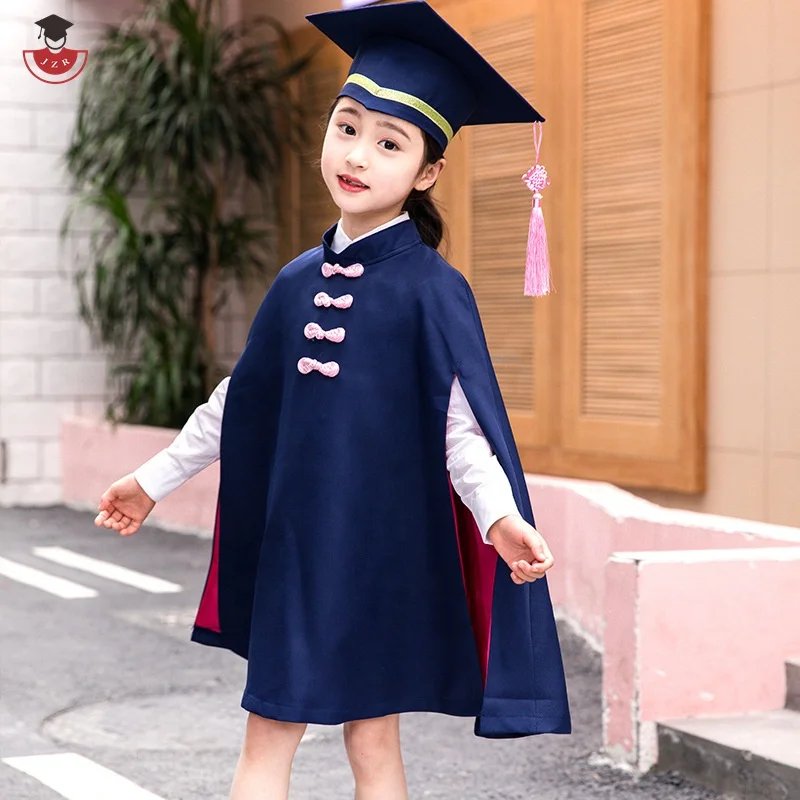 Kindergarten Bachelor's Uniforms Children's Doctoral Uniforms Graduation  Photo Clothing Primary School Students Graduation Dress