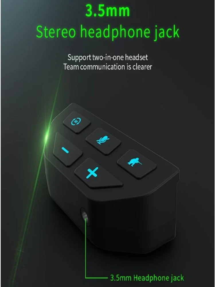 Stereo Headset Adapter for PS5 Xboxes One Xboxes Series S X Controller Audio Headphone Converter