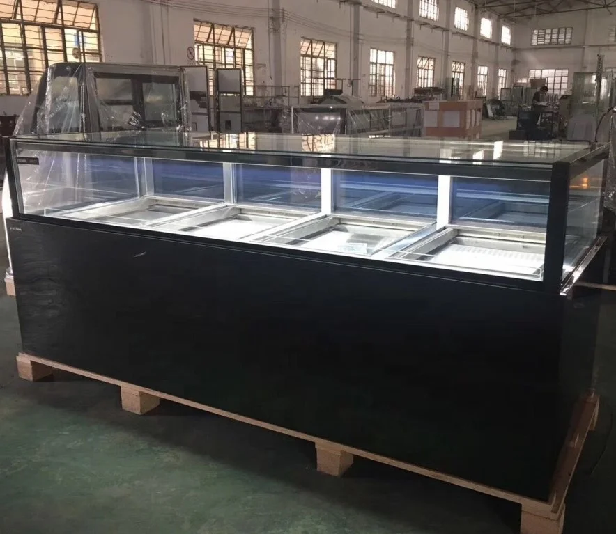 Temperature and Humidity Control Chocolate Display Chiller Cabinet Square Glass Showcase Fridge