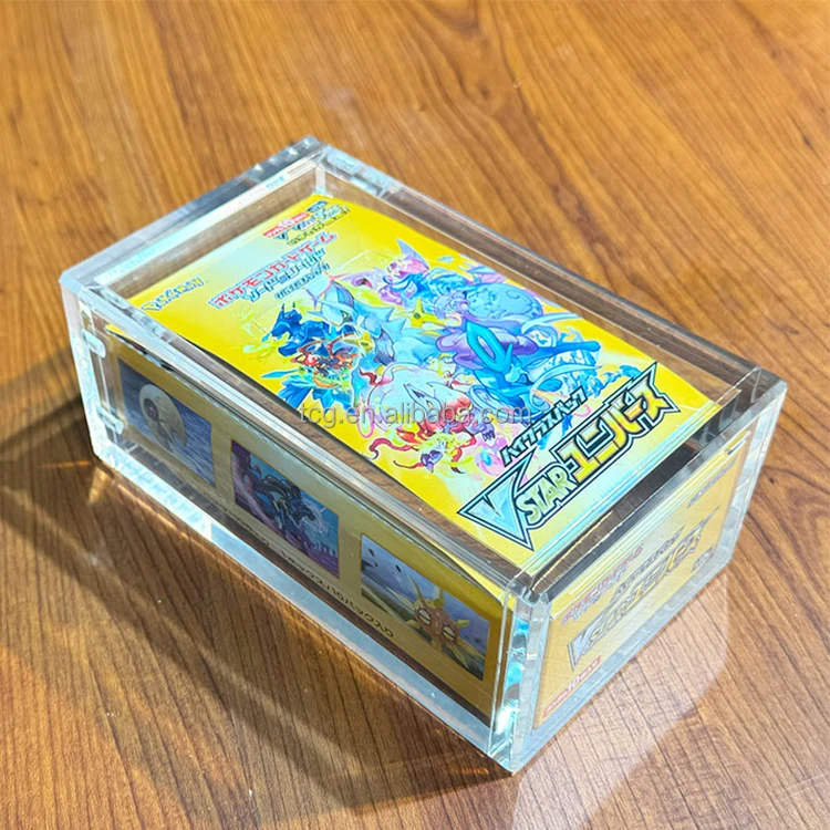 TCG Factory Acrylic High Class Pokemon Japanese Booster Box Acryl for Shiny V & Tag Team All Stars Booster Box (Small Version) TCG Factory Acrylic High Class Pokemon Japanese Booster Box Acryl for Shiny V & Tag Team All Stars Booster Box (Small Version)
