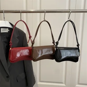 2026 Solid Color Retro Shoulder Bag New Minimalist and Fashionable Handbag Texture PU Leather Small square Bag