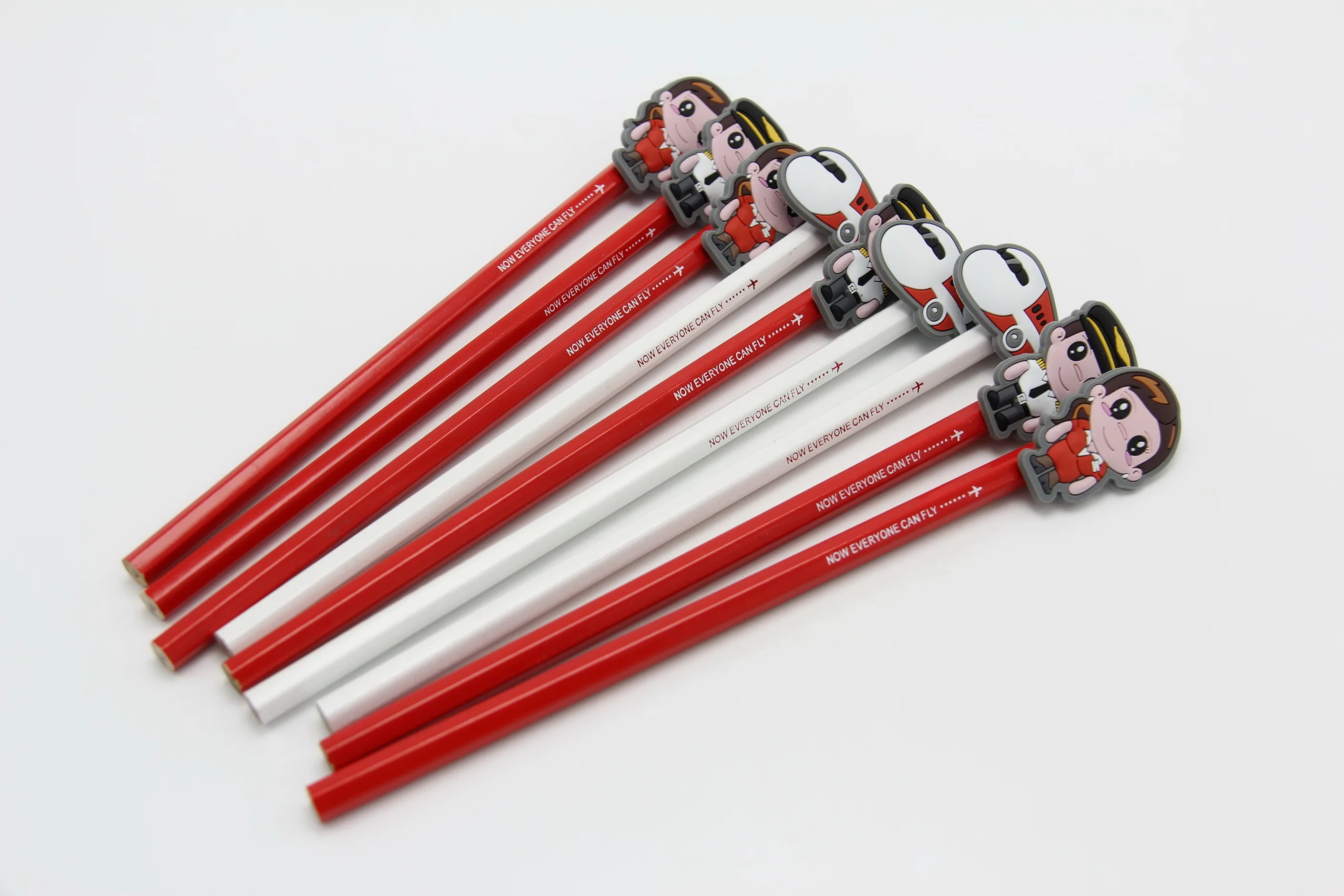 Customized Cute Animal Double Side Pencil Silicone Rubber Soft Pvc