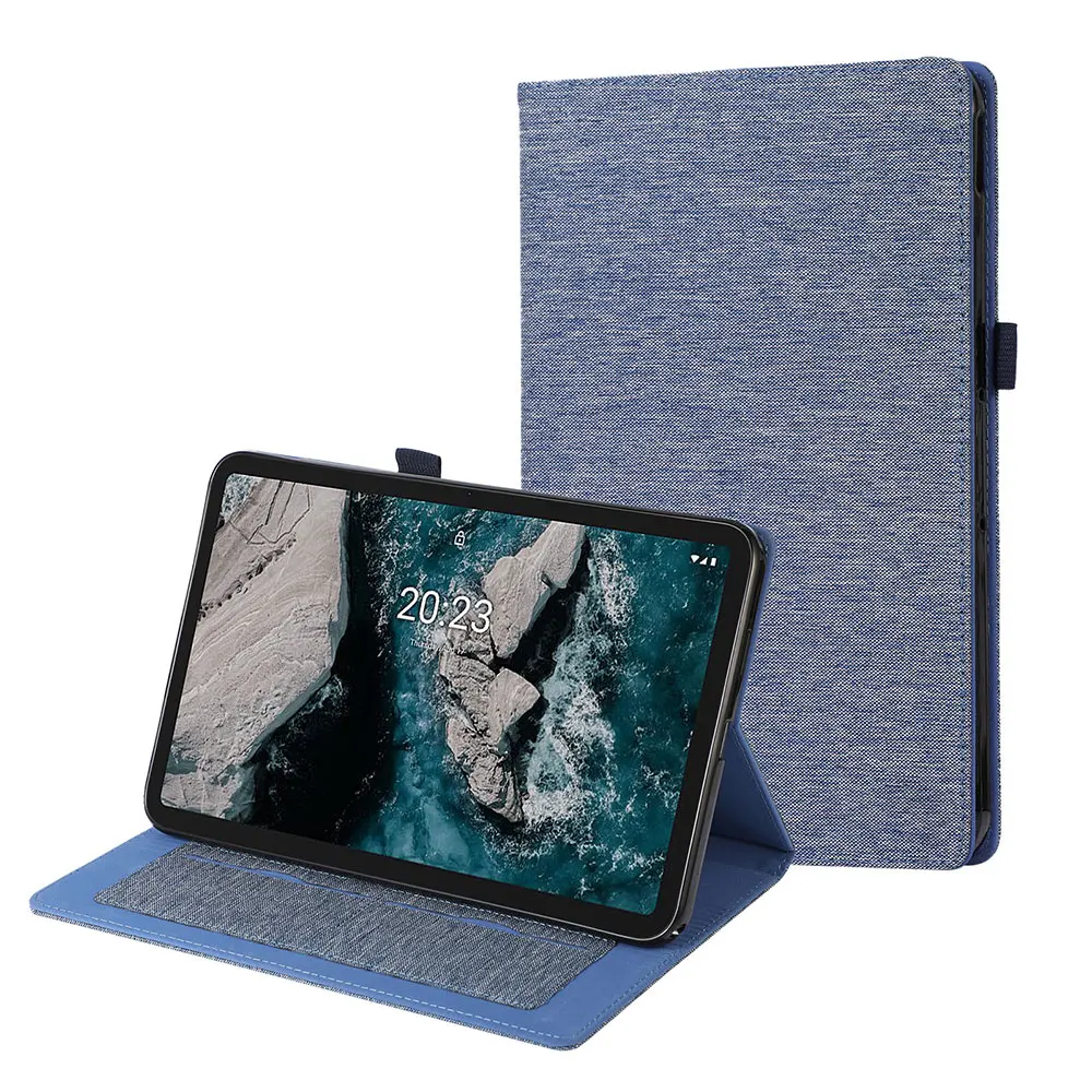 product soft tpu denim texture protective tablet cover anti scratch shockproof fabric cover for nokia t20-30