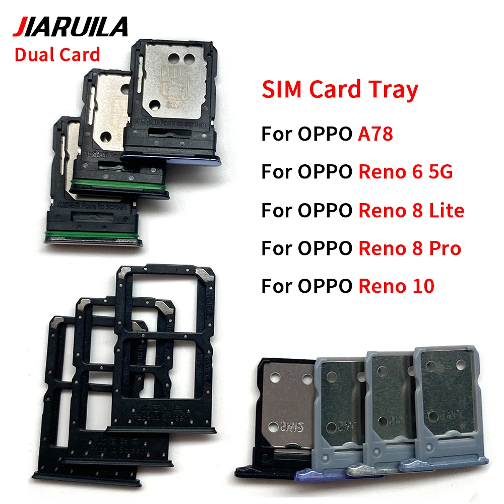Tiroir SIM Noir Océan pour OPPO A53s 2020