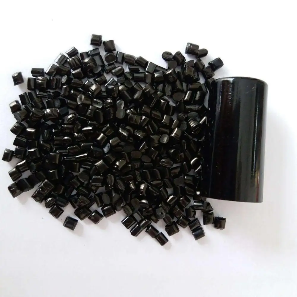 Темные черные полиэтиленовые частицы ПЭНД пэвс-носитель углеродная черная основная партия для пластика