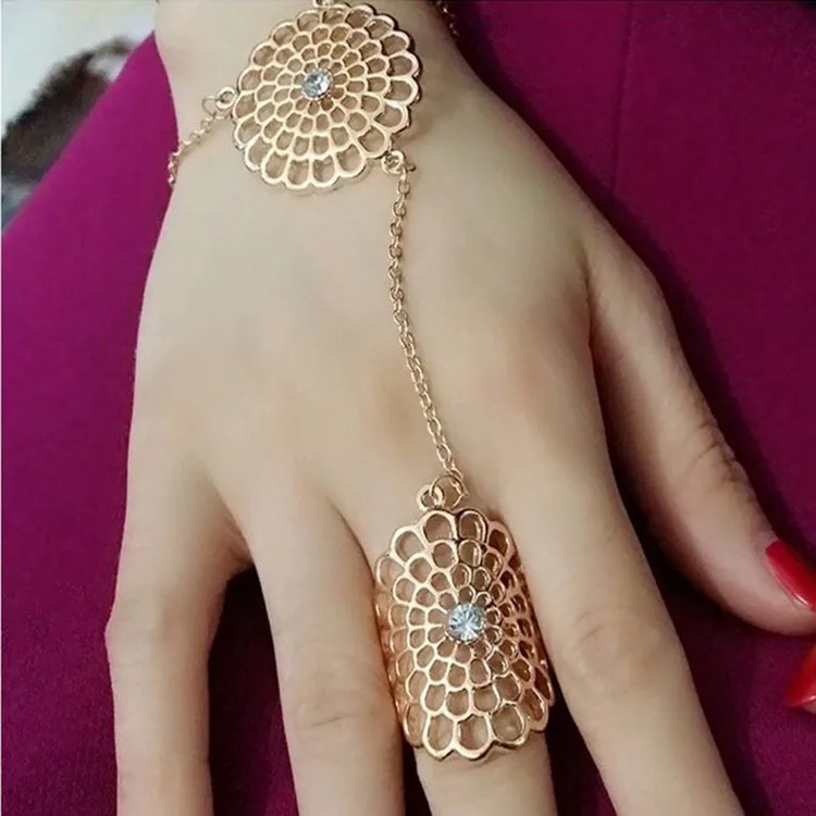 Dainty Gold Hand Chain – Amanda Deer Jewelry