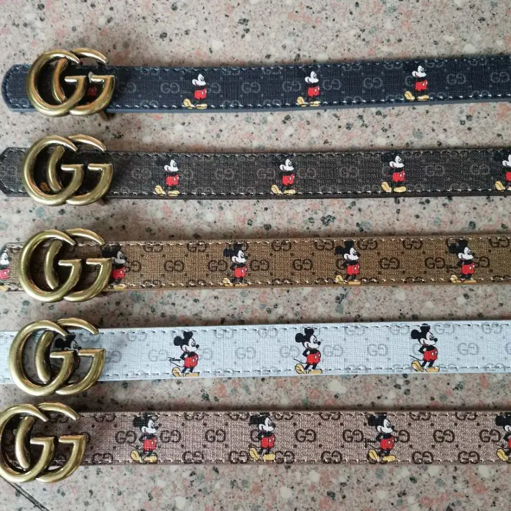 new stylish fashionable double G letters designers kids belts boys and kid girls belts