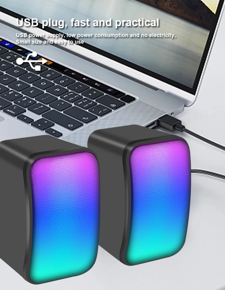 Kisonli X17 Usb 2.0 Speaker Portable with Light