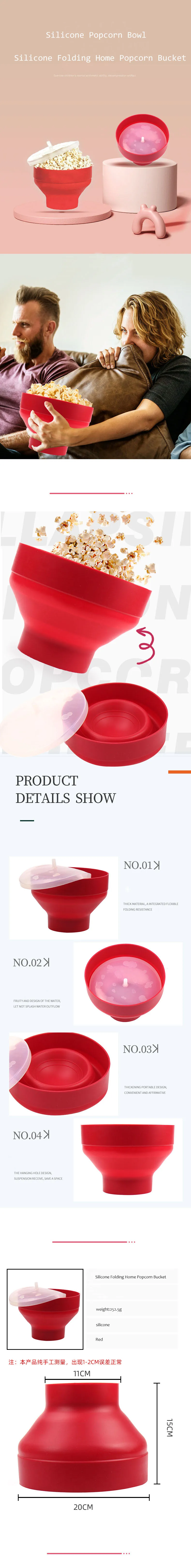 Original Microwaveable Silicone Popcorn Popper Bpa Free Microwave