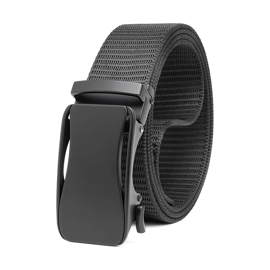 Wear-resistant Lightweight Nylon Ratchet Belt Men Tactical Stretch Hiking Hunting Pants Web Golf Belt